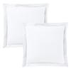 "Premium" Pillowcase All Sizes - Premium Snow - 63 X 63 Cm Flat Quilted Frill