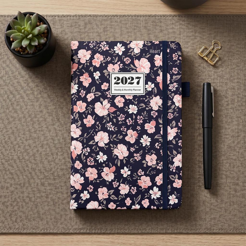 2027 Weekly Planner A5: English Calendar with Step Notes & Schedule Book