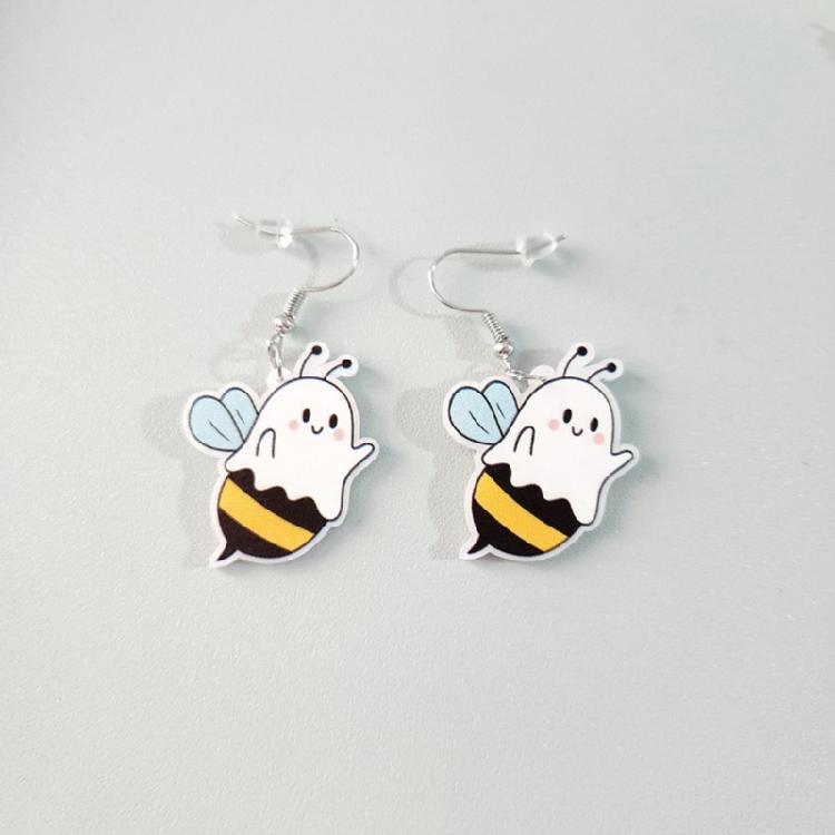 Halloween Ghost Pendant Earrings Jewelry Creative Handmade Drop Dangle Earri