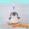 Penguin Plush Toy Keychain With Pp Cotton Filling For Bag Decor