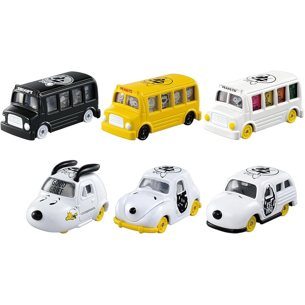Takara Tomy Tomica Peanuts 75th Anniversary Dream Tomica Collection Box Toy Car for Ages 3 and Up