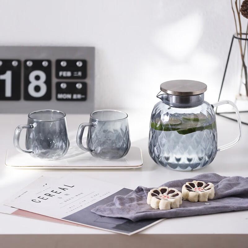 Dragon Scale Glass Cold Water Pitcher Set