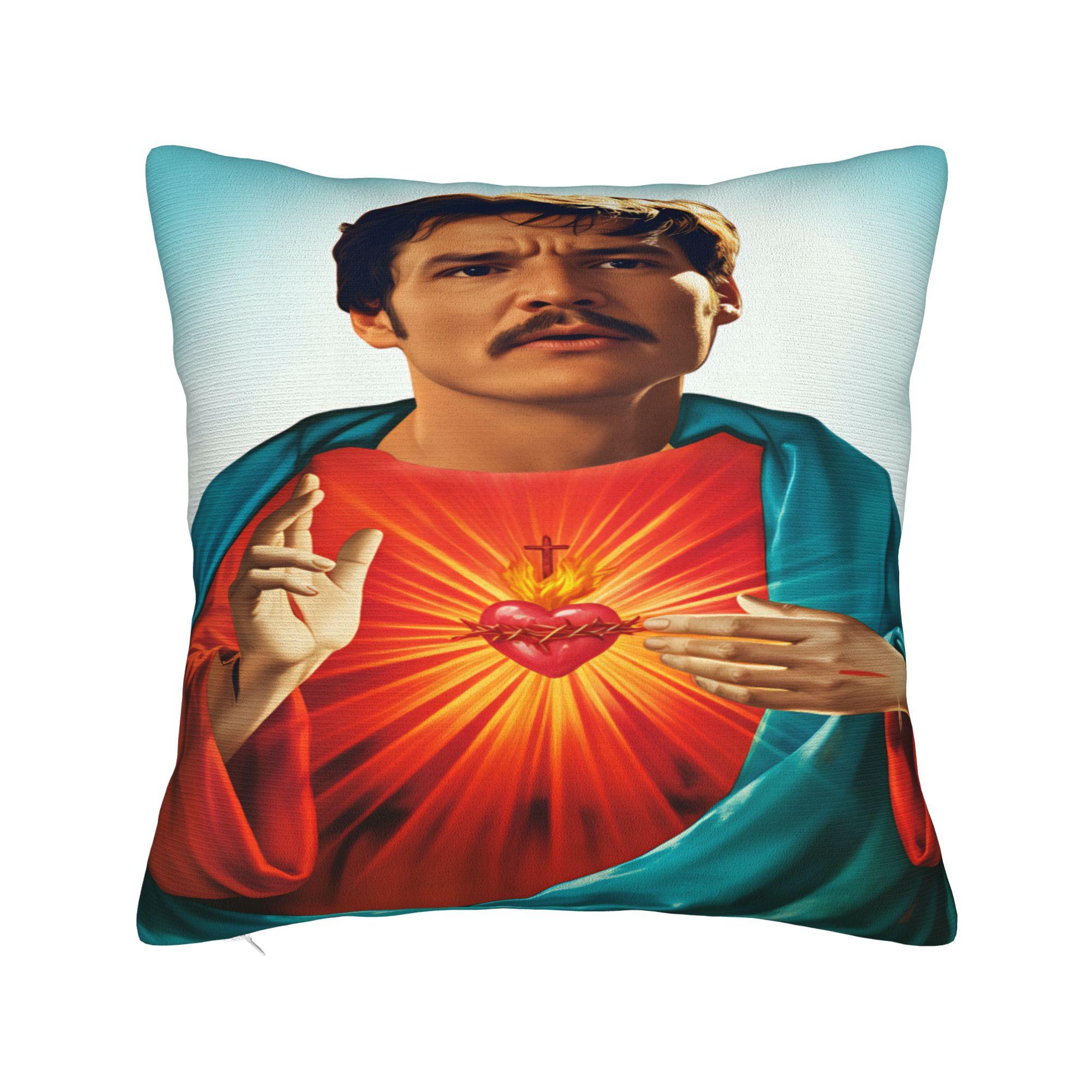 Наволочка Педро Паскаль Иисус Уютная Наволочка Для Гостиной Кровати Стула Кавайные Наволочки 30cmx30cm