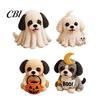 Creative Hobby Sets Halloween Dog Bead Art Set, DIY 4 Beaded Puppy Figurines, 3D Craft Supplies Kit for Adults Teens, Holiday Decoration Handmade Gift