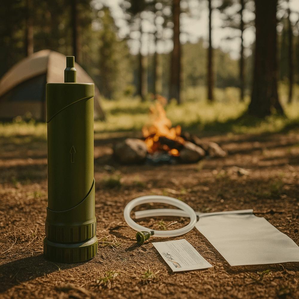 Rening Utomhus Mini Vattenfilter ABS Utomhusvattenrenare Sugrör Vattenrenare Nödsituation