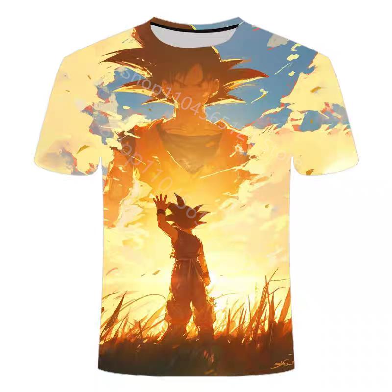 Dragon Ball Tshirt Clothes Kakarot Goku Super Saiyan Vegeta Fashion Streetwear