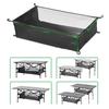 Outdoor Under Table Organizer Rack Foldable Picnic Table Net Bag Hanging Basket  Camping Picnic Use