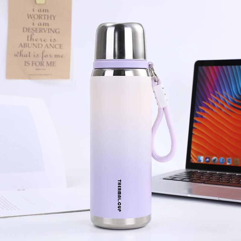 

Изолированная чашка из нержавеющей стали, чашка для чая с разделителем, переносная чашка для альпинизма и путешествий, стакан для воды 800ml