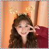 Christmas Luminous Reindeer Antler Headband Glowing Hair Hoop Xmas Party Prop Navidad New Year Gift Hair Accessories Decor