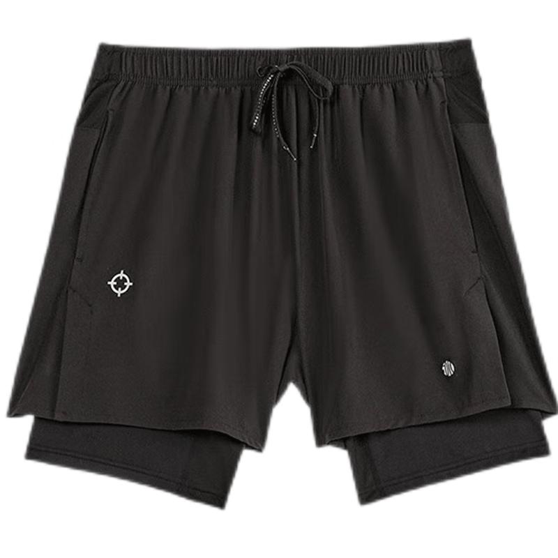ZunZhe Men s 2-in-1 Sports Shorts M