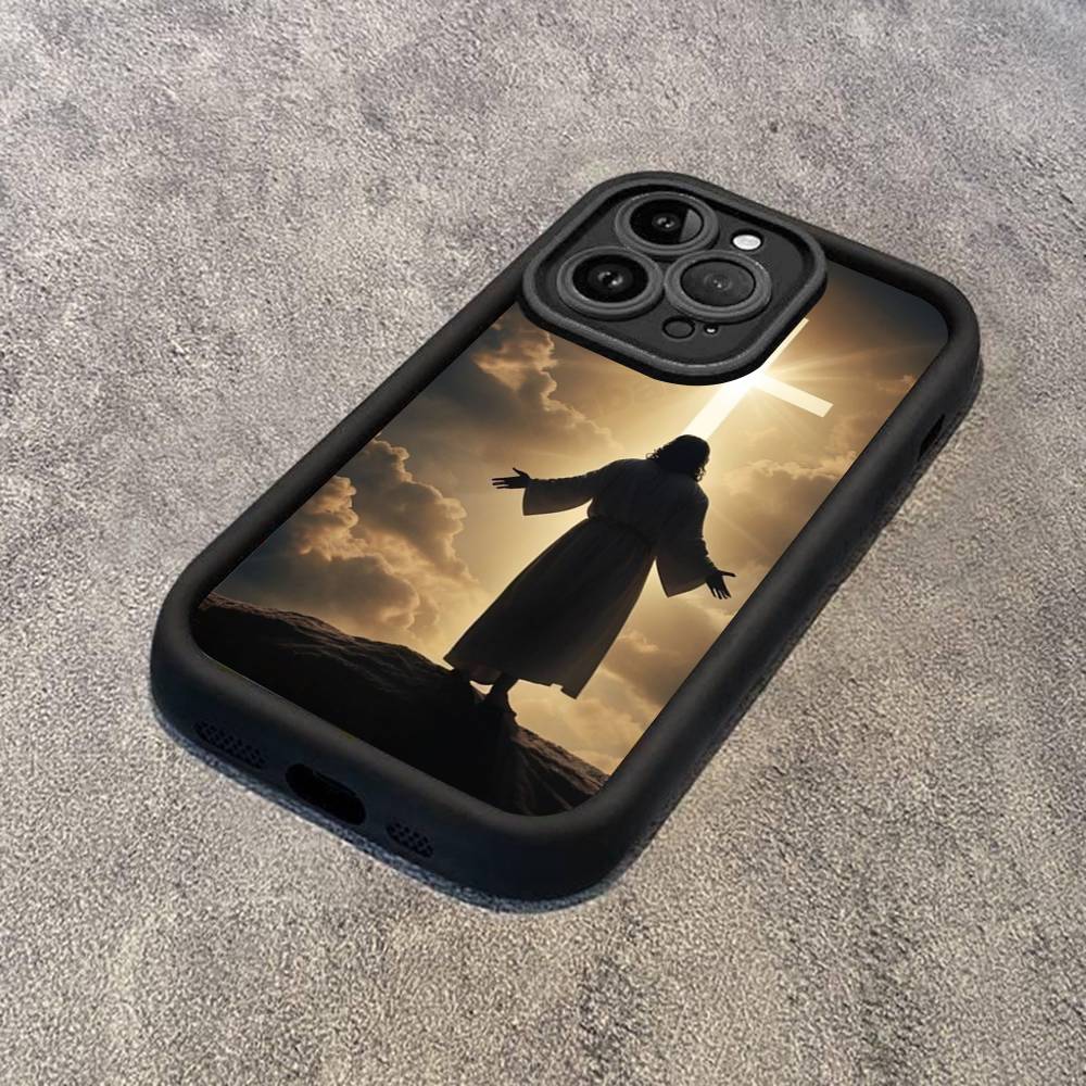 

Son Of God Jesus Phone Case For IPhone 17 16 15 14 13 12 11 Pro Max Plus Black Full Coverage TPU iPhone 13pro max