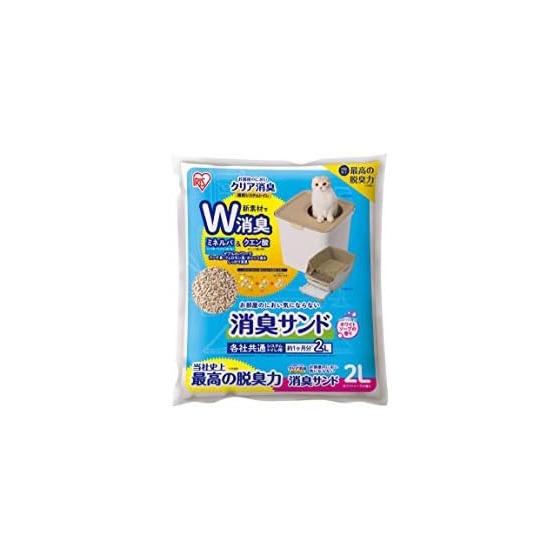 Iris Ohyama Cat Sand, Room Odor Clear Deodorizer, Cat System Toilet, Deodorant Sand, Scented ONCM-2LS Cat