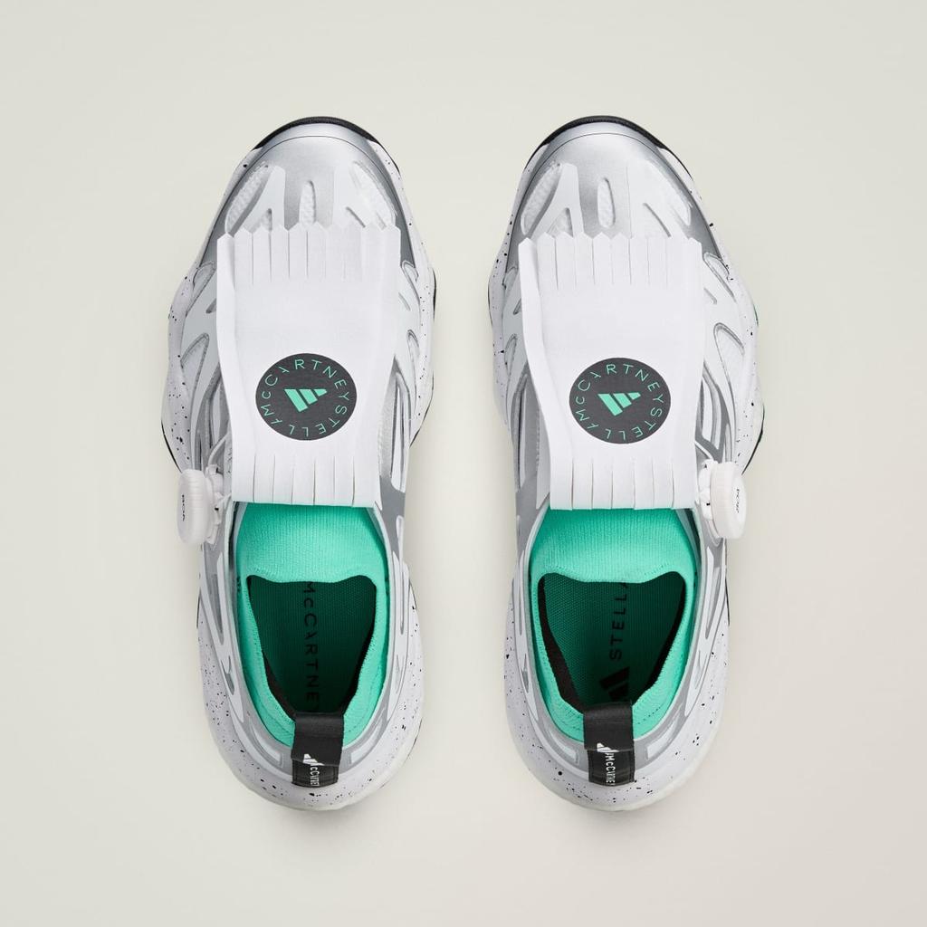 adidas By Stella McCartney Codechaos BOA JH8937 Unisex by Stella McCartney Sneakers Core White / Bright Green / Silver Metallic