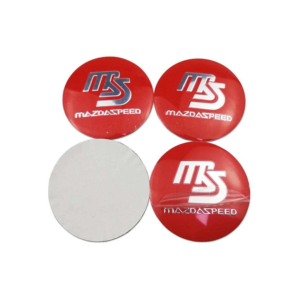 

60mm 65mm Car Wheel Center Hub Caps Sticker for Mazda MS 3 6 GH Atenza CX5 CX5 CX3 CX9 RX7 RX8 Axela Auto Exterior Accessories 60MM
