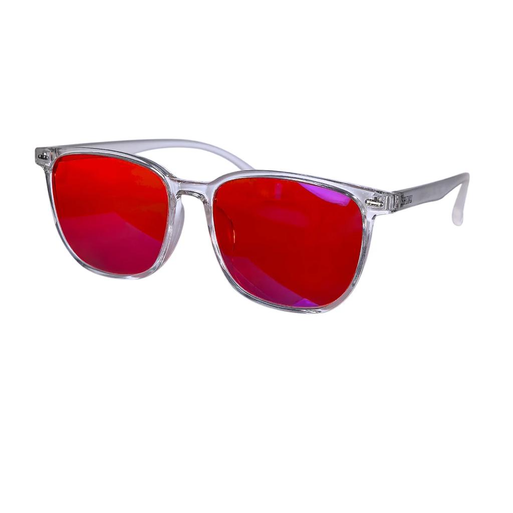 SHINU Red Tinted Blue Light Blocking Glasses for Computer Phone Use Sleep Aid with Red Lenses