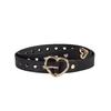 Love Heart Shape Hollow Belt With Metal Pin For Trendy Office Style
