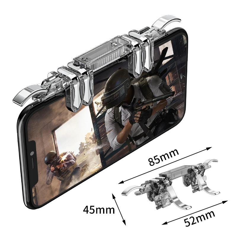 Grilletti per Giochi Mobili per PUBG/Free Fire/COD - Pulsanti Sensibili al Tocco Universali per iPhone Huawei Gameplay Migliorato 5