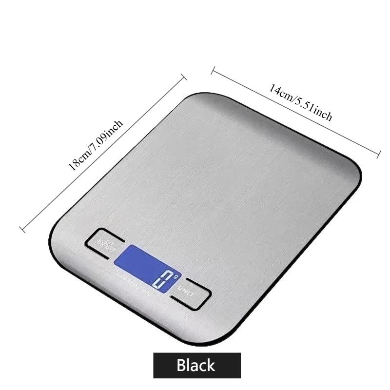 10kg Digital Kitchen Coffee Scale LCD Display Stainless Steel Electronic Scales Home Jewelry Food Snacks Weighing Baking Tools