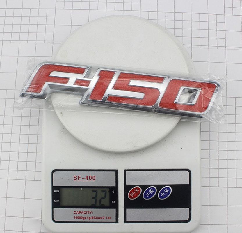 Durable Red Black 3d Raised Plastic Emblem Badge Letter For 09-14 Ford F150 Tailgate