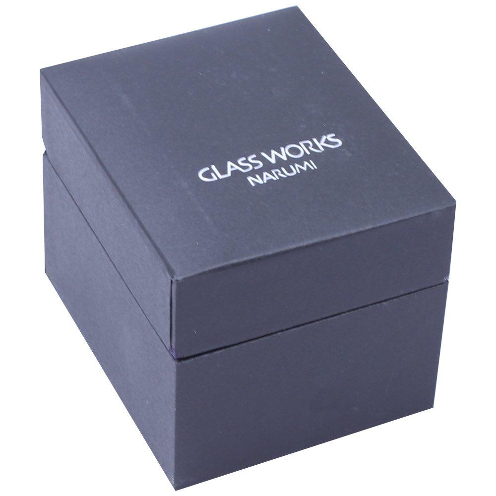 NARUMI Glassworks Mini Clock, Clear, 4cm, GW1000-11038