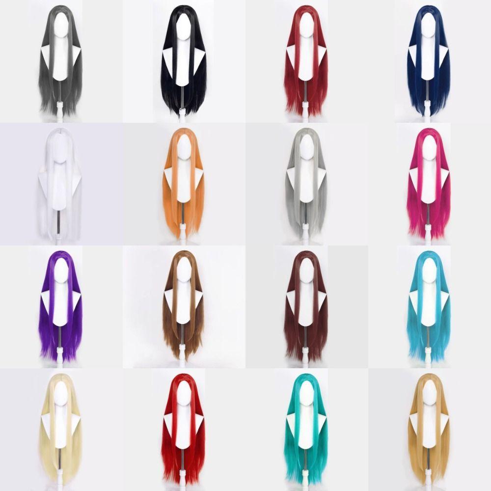 Parrucca Capelli Lisci Ultra Lunghi da 40 Pollici Versatile Anime Parrucca Liscia Cosplay Festa