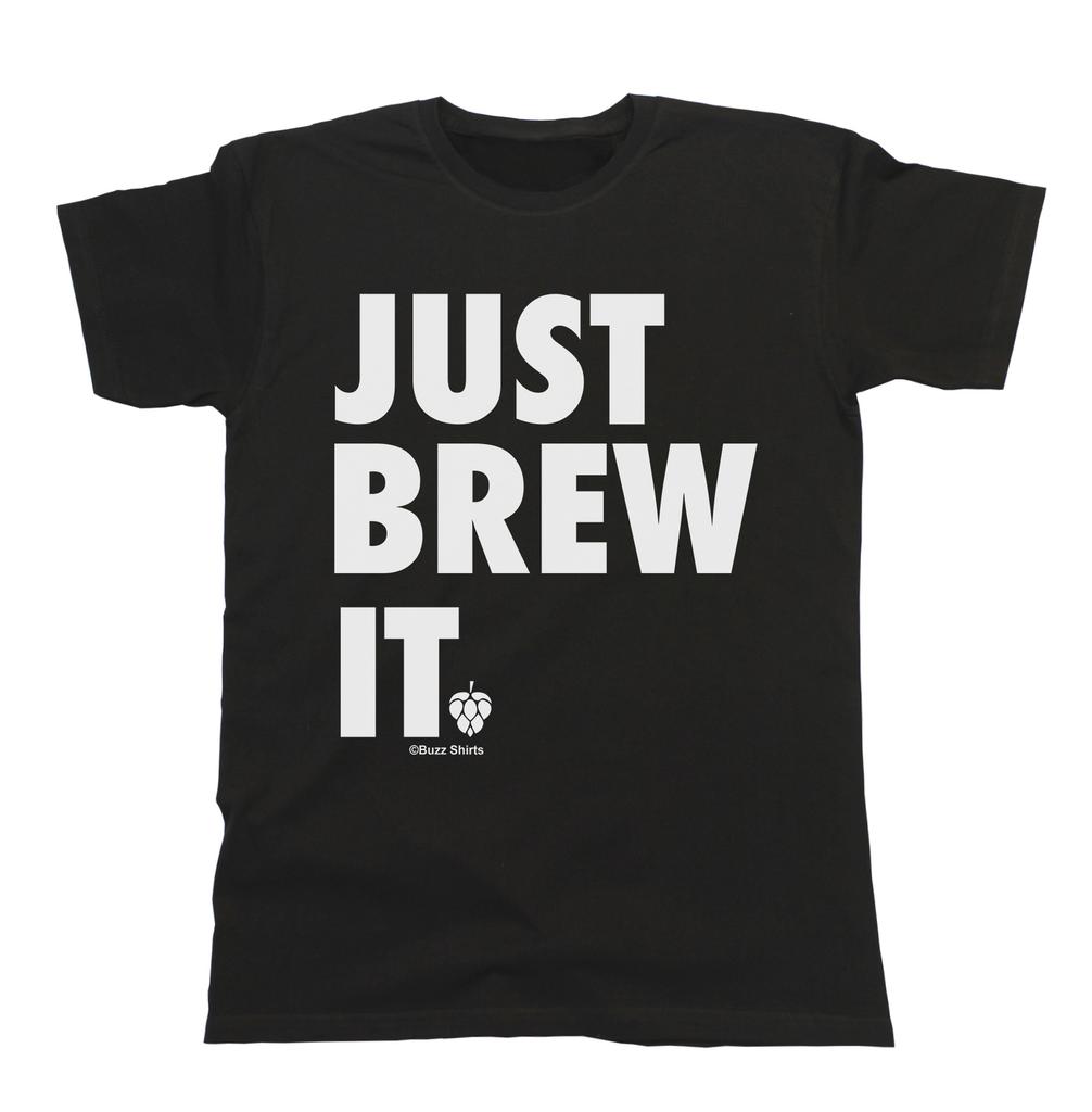 Just BREW It Bier Ale Lager T-Shirt Herren Damen T-Shirts Top Herren Damen Unisex Lustig Weihnachten