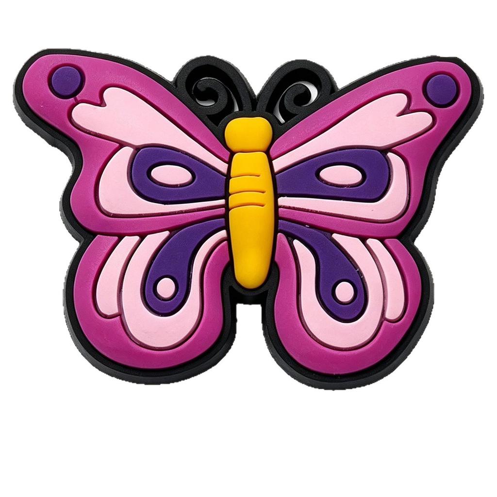 Butterfly Series Crocs Flower Charms: Cute, Versatile PVC Shoe Decorations