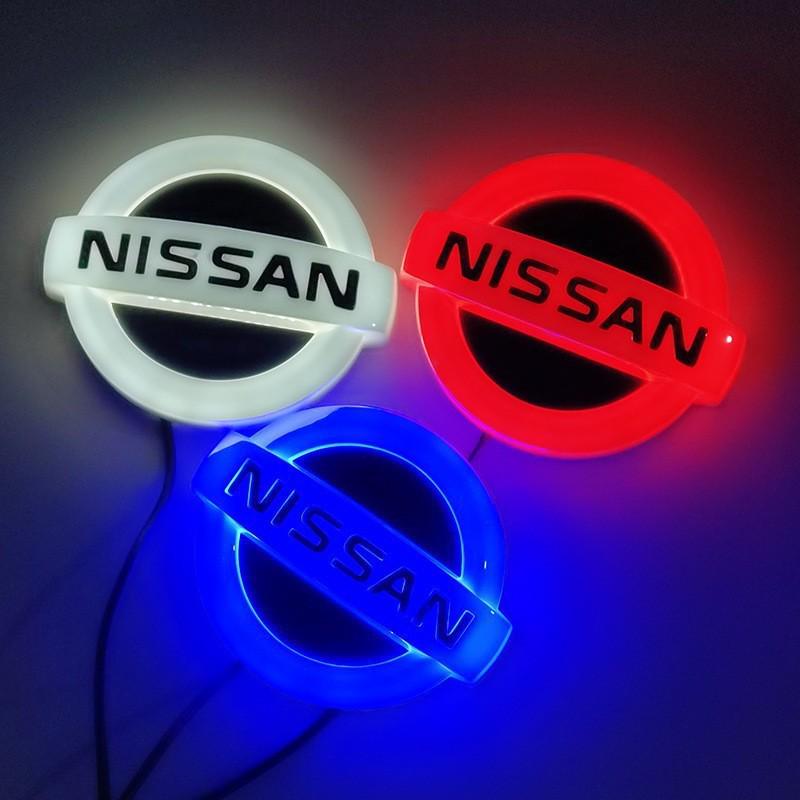 

Светодиодный логотип автомобиля Nissan: 4D светящаяся задняя эмблема Blue light