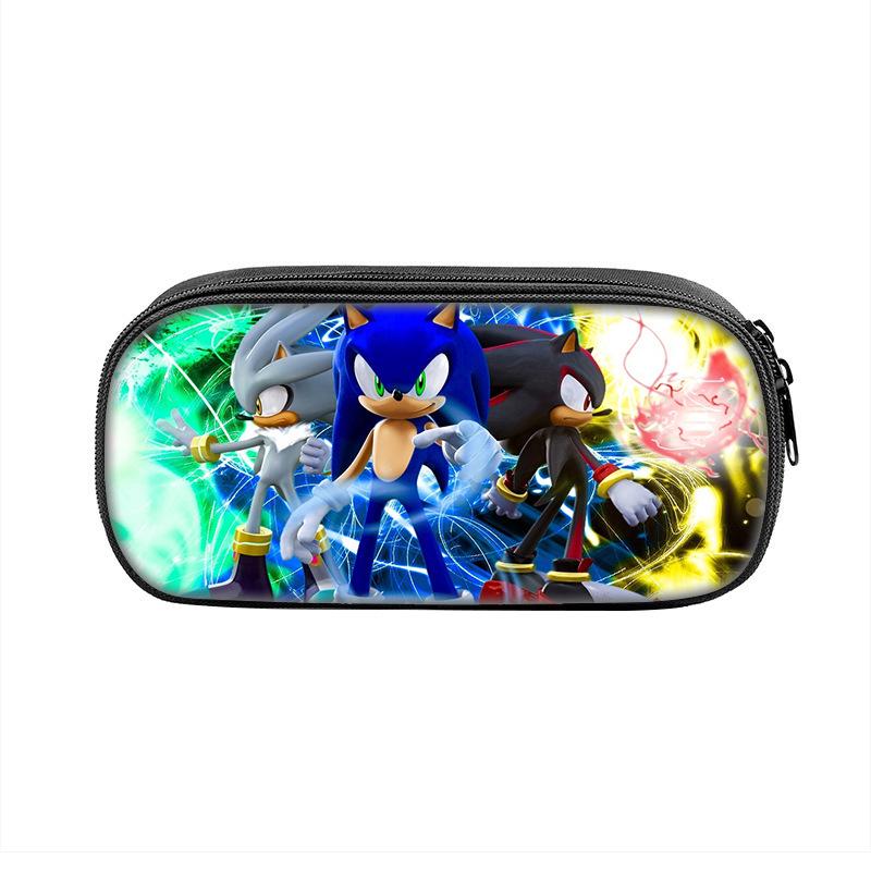 3D Sonic the Hedgehog Pencil Box for Kids - Primary School Stationery Bag