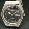AUTOMATIC VINTAGE SEIKO 5 JAPAN 6309A MENS ARABIC BLACK DIAL WATCH a702659-1 R209-a702659