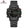 NAVIFORCE NF9241S 9241 Fashion Electronic Digital Men Watches Stainless Steel Clock Waterproof LED Wristwatch for Montre Relojes