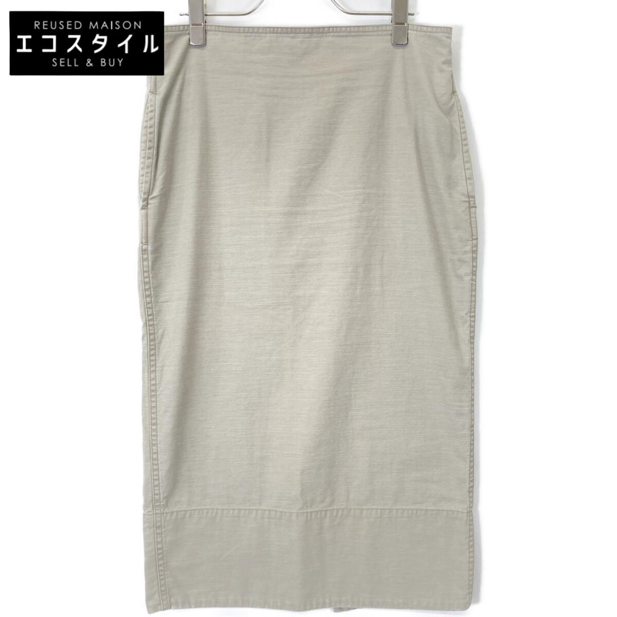 

MADISON BLUE Beige SOFIE TIGHT LONG SKIRT BACK SATIN Skirt skirt 2 khakiUsed