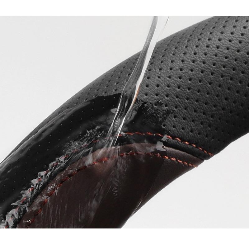 Car Auto Steering Wheel Cover Wrap for BYD Yuan UP Pro 2026 2026 D Type Leather Anti-slip Absorbing Steering-Wheel Protector