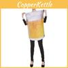 Halloween Beer Mug Costume For Adults Cosplay Party Performance Fun Jumpsuit