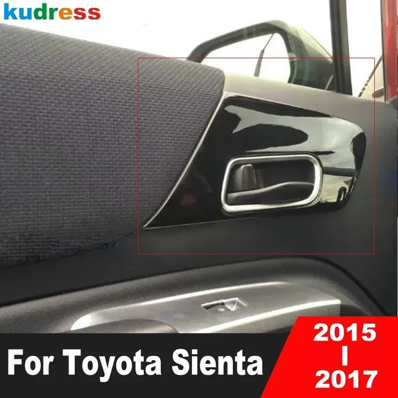 

For Toyota Sienta XP170 2015 2016 2017 Black Car ide Inner Door Handle Bowl Panel Cover Trim Interior Molding Accessories