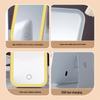 LED Lighted Makeup Mirror: Compact Desktop Vanity with Fill Light for Stylish Dorms