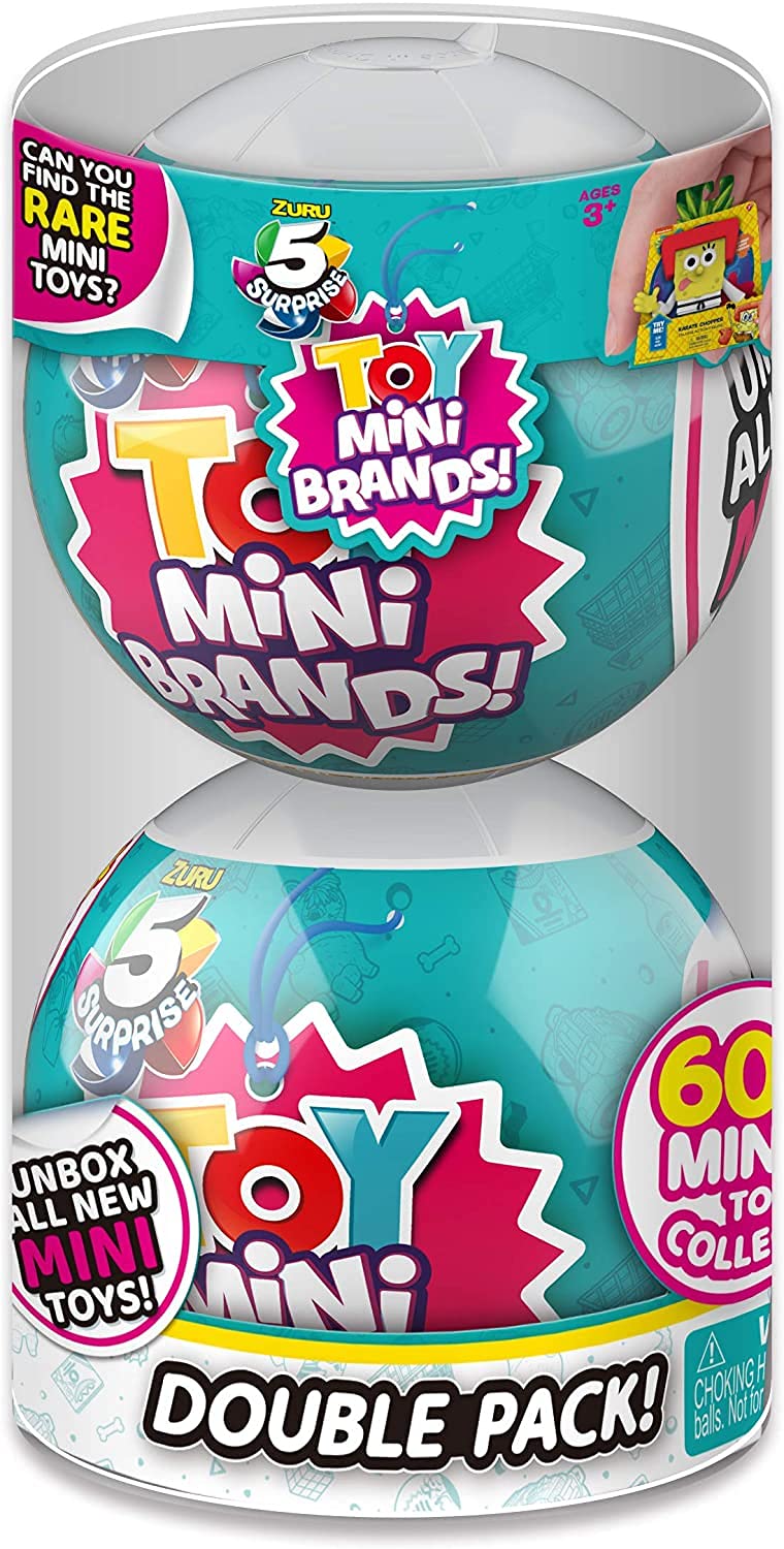 

MINI BRANDS 2021 ZURU 5 SURPRISE МИНИАТЮРНАЯ КОЛЛЕКЦИЯ MYSTERY CAPSULE TOY SERIES ДВОЙНАЯ УПАКОВКА Набор из 2 капсул [предмет]