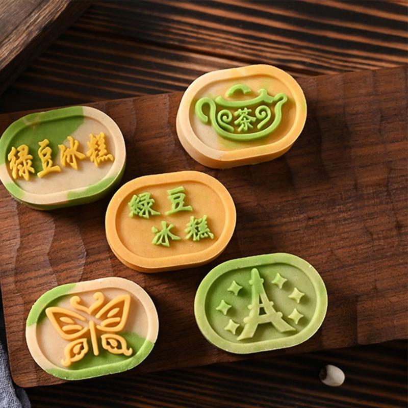 Çeşitli Mooncake Kalıp Sonbahar Ortası Festivali Mooncake Kalıp DIY El Basınç Fondan Süslemeleri Araçları Ay Kek Kalıbı