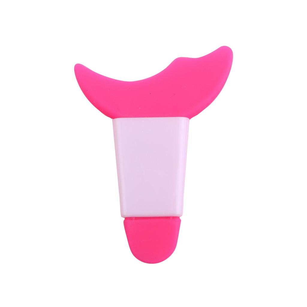 Eye Makeup Assistant Long Handle Baffle Easy To Clean Lower Eyelid Brush Multifunctional Silicone Crescent