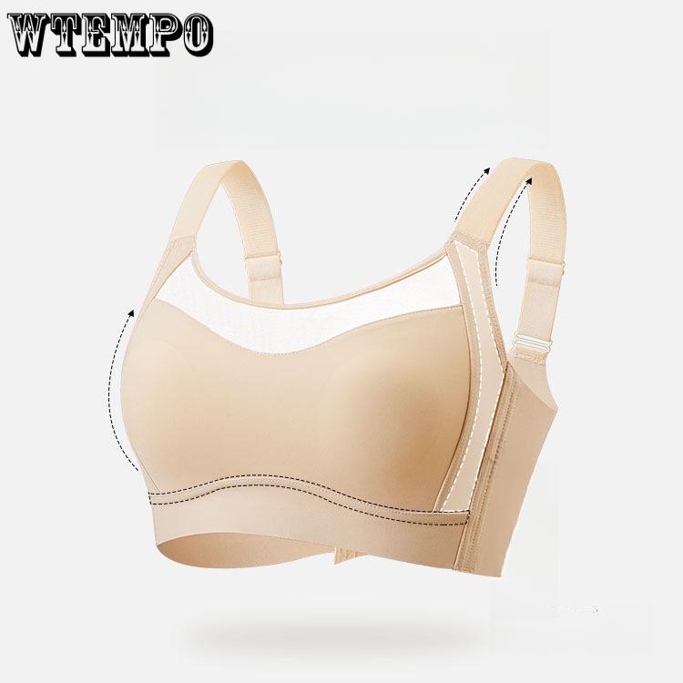 

Full Cup Bra for Women Anti Glare and Seamless Bra Thin Bra Women s Collection Accessory Breast Anti Sagging and Gathering Bra 4XL бежевий