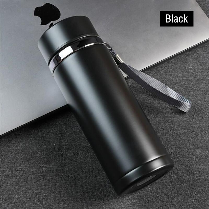 1000ML Double Stainless Steel Business Style Vacuum Flask Portable Outdoor Car Thermal Mug Coffee Tea Insulation Bottle