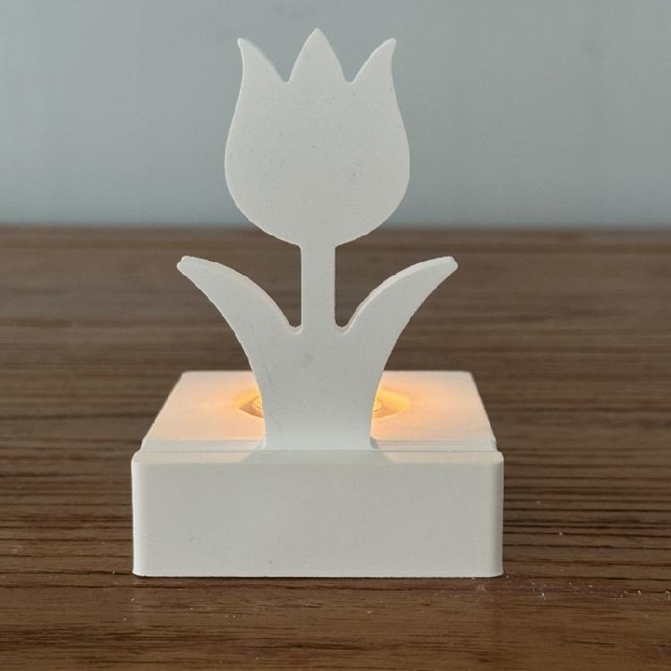 Flower Candle Holder Resins Castings Molds Tulips Candlesticks Silicone Molds