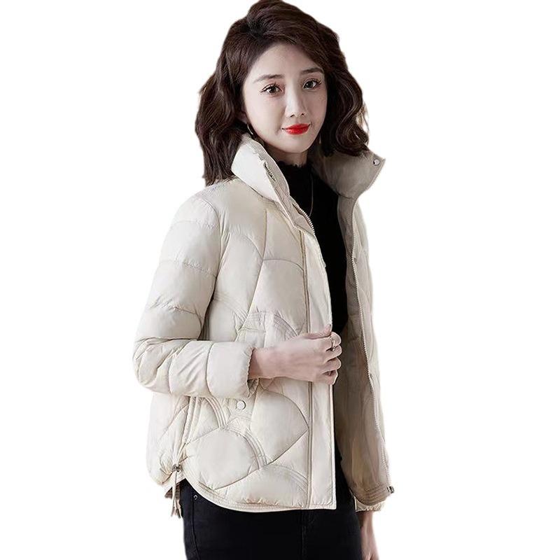 Down cotton-padded clothes women's short winter new casual warm cotton-padded clothes versatile rhombus small cotton-padded jacket