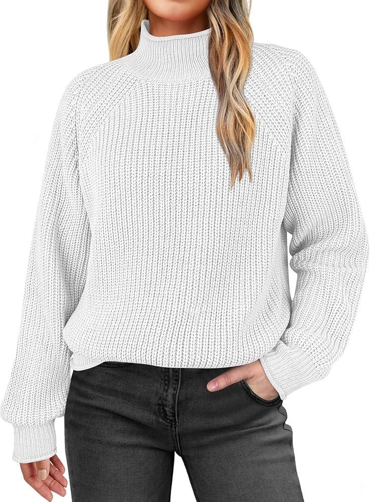 2026 Autumn/Winter Women's High Neck Solid Color Knit Sweater