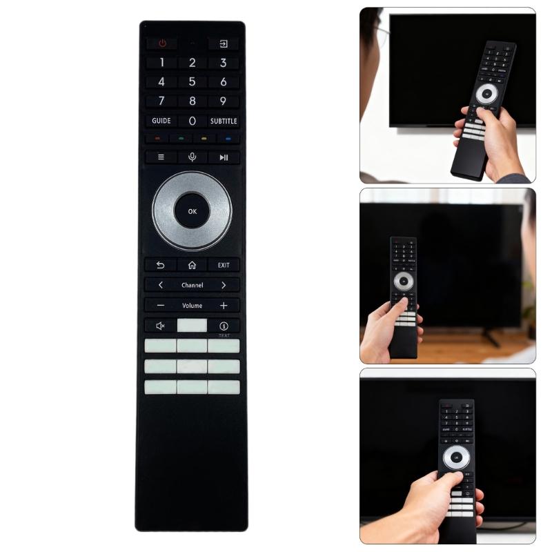 Replacement Remote Control For ERF3G98T Digital TVs Easy Setups Ergonomic Keys Long Lasting Build