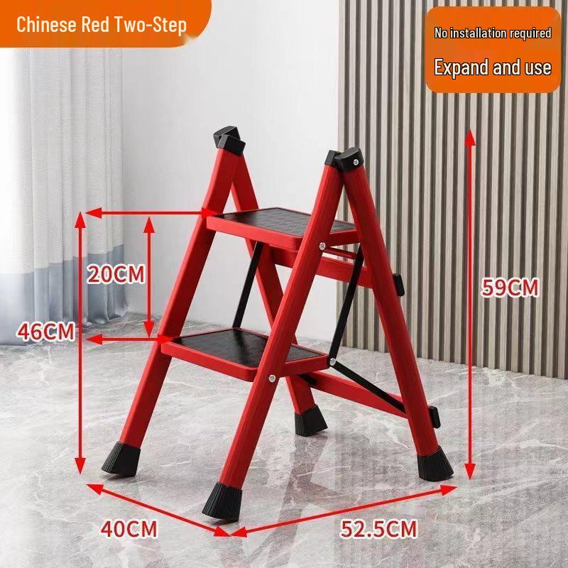 3-Step Telescopic Folding A-Frame Ladder – Lightweight and Multi-Functional Stool