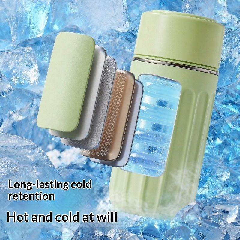 One Click Press To Defrost 304 Ice Making Cup, Ice Tray Beverage, Soda Ice Tray, Outdoor Fitness Cooling Coffee Cup