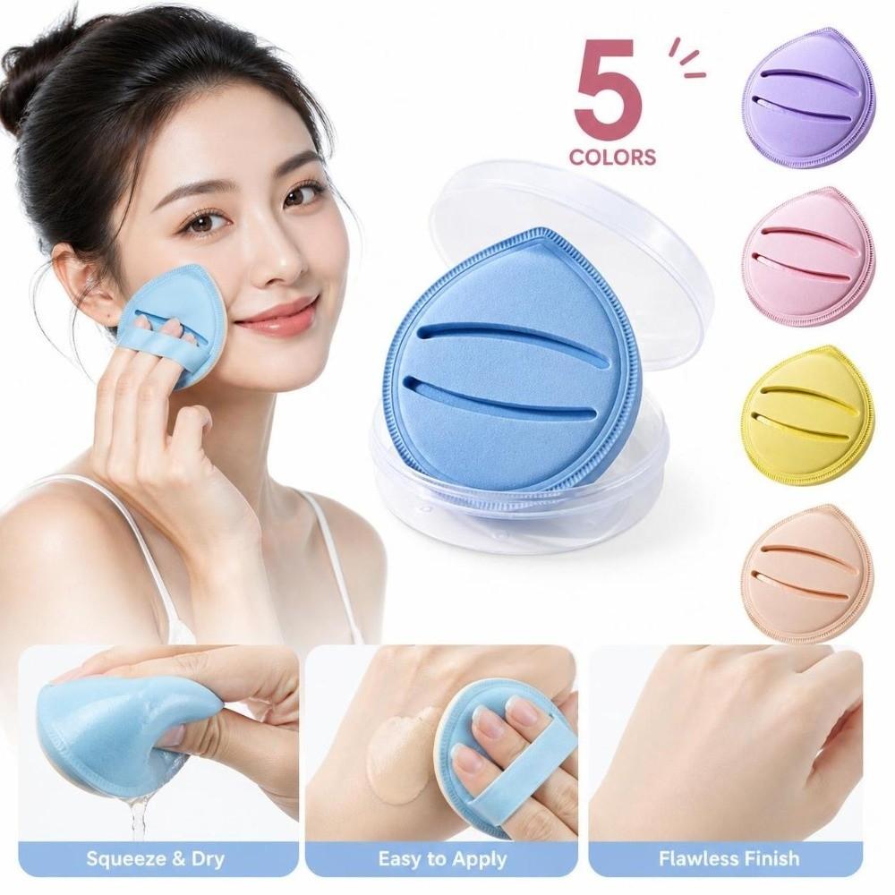 Wet Dry Dual Use Powder Puff Extra Large Cosmetic Puffs  For Concealer Application