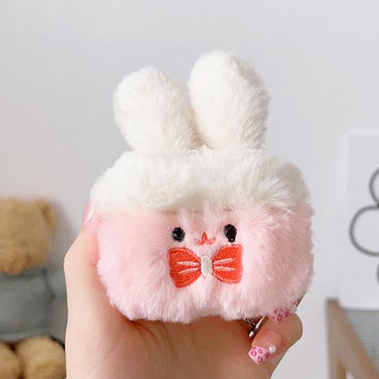 Plush Rabbit Dog Earbud Case for AirPods 1/2/3/4 for AirPods Pro 1/2/3 Bluetooth-compatible Wireless Earphone Charging Case Cover Headphone Protective