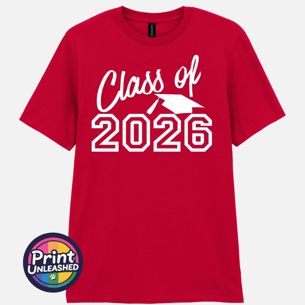 Class of 2026 TShirt Graduation Gift Leavers Tee Graduate School College Top